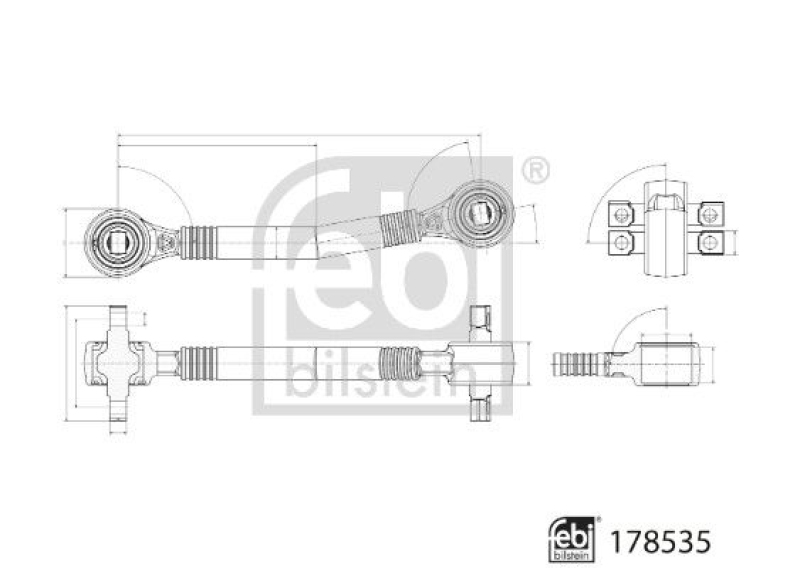 FEBI BILSTEIN 178535 Achsstrebe für Mercedes-Benz