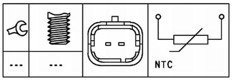 HELLA 6PT 009 309-431 Sensor, Kühlmitteltemp. für FIAT