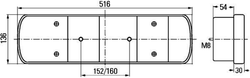 HELLA 2VP 008 205-031 Heckleuchte Halogen