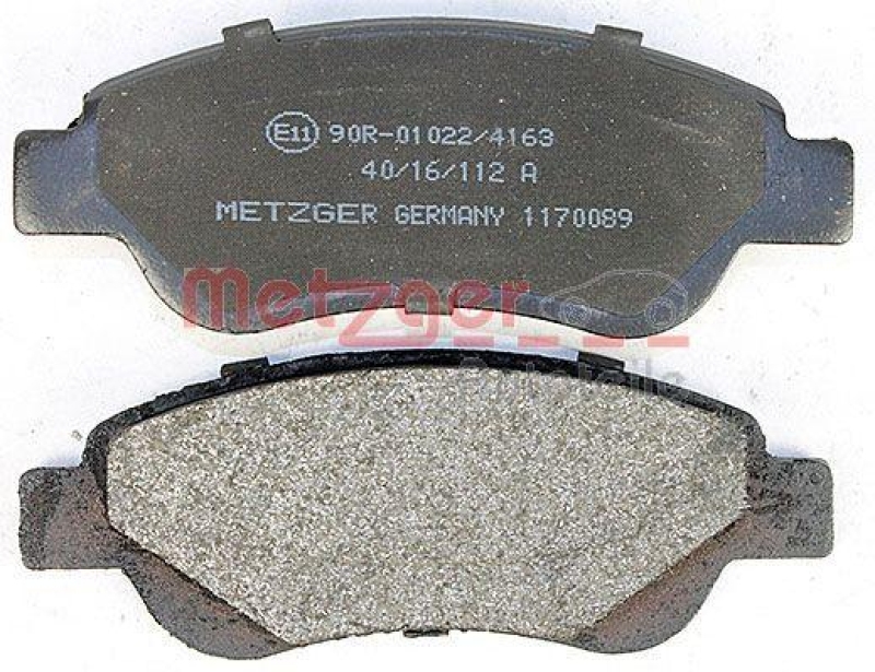 METZGER 1170089 Bremsbelagsatz, Scheibenbremse WVA 23 959