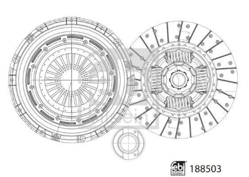 FEBI BILSTEIN 188503 Kupplungssatz für Mercedes-Benz