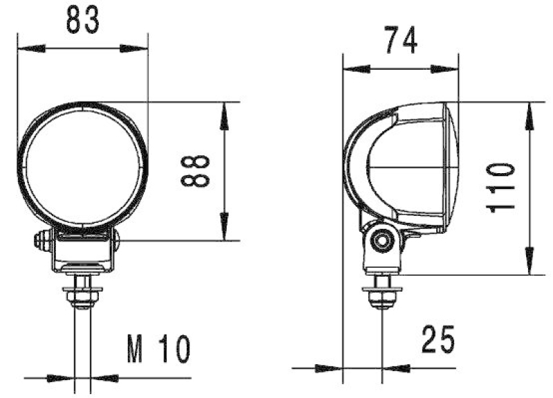 HELLA 1G0 996 576-041 Arbeitsscheinwerfer LED