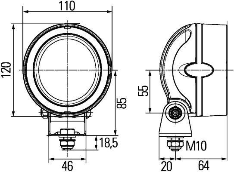 HELLA 1GM 996 136-312 AScheinwerfer Mega Beam Gen III LED