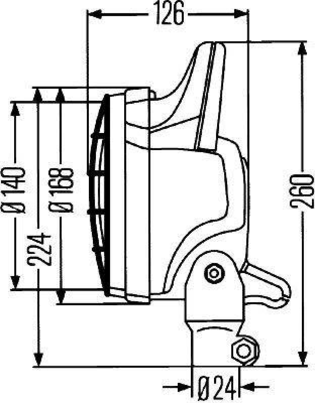 HELLA 1G4 003 470-147 Arbeitsscheinwerfer H3