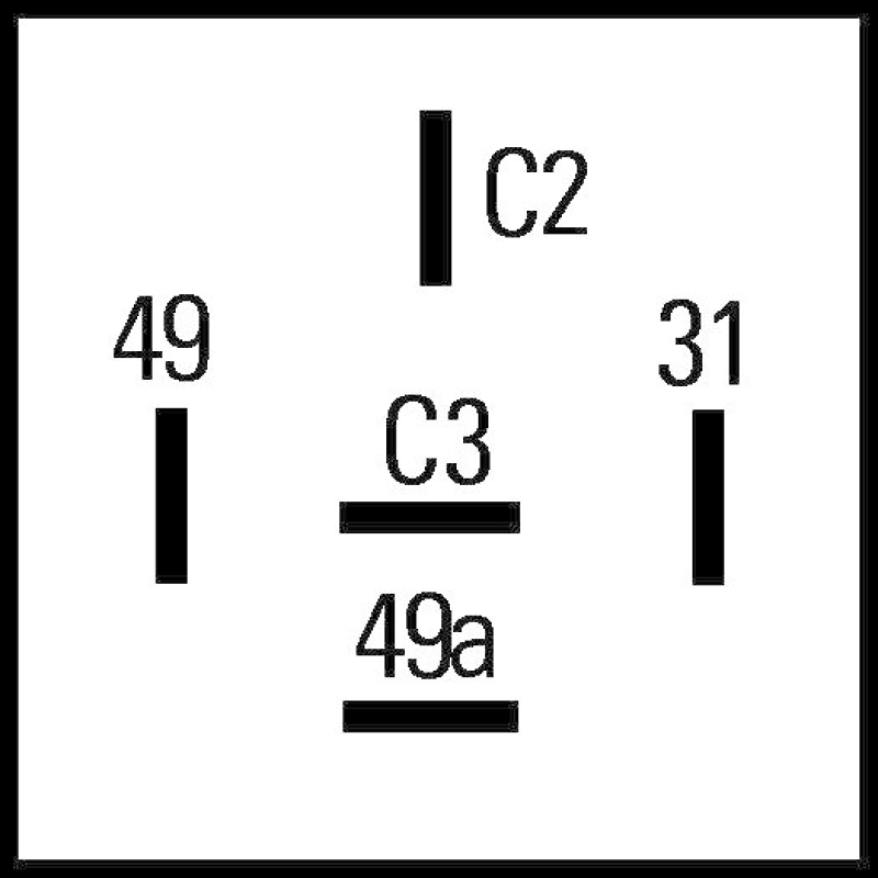 HELLA 4DN 009 492-101 Blinkgeber 12 V 5 polig