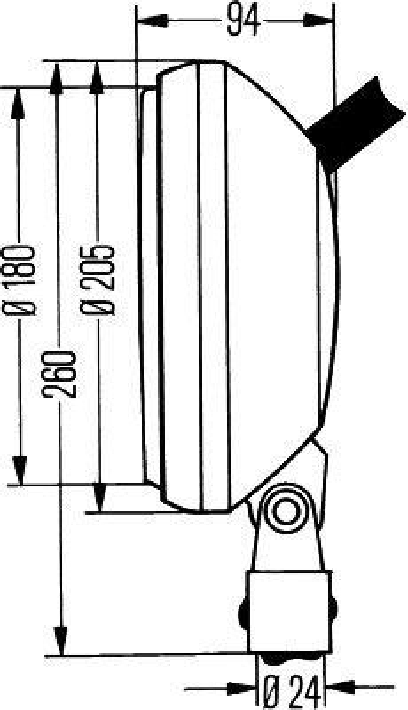 HELLA 1G8 002 340-011 Arbeitsscheinwerfer H3