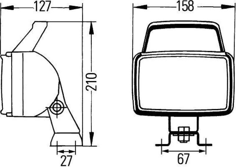 HELLA 1GA 006 991-061 Arbeitsscheinwerfer H3