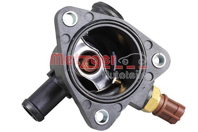 METZGER 4006395 Thermostat Kühlmittel, Mit Gehäuse für OPEL/SUZUKI/VAUXHALL/ÖFFNUNGSTEMP.[°C]82