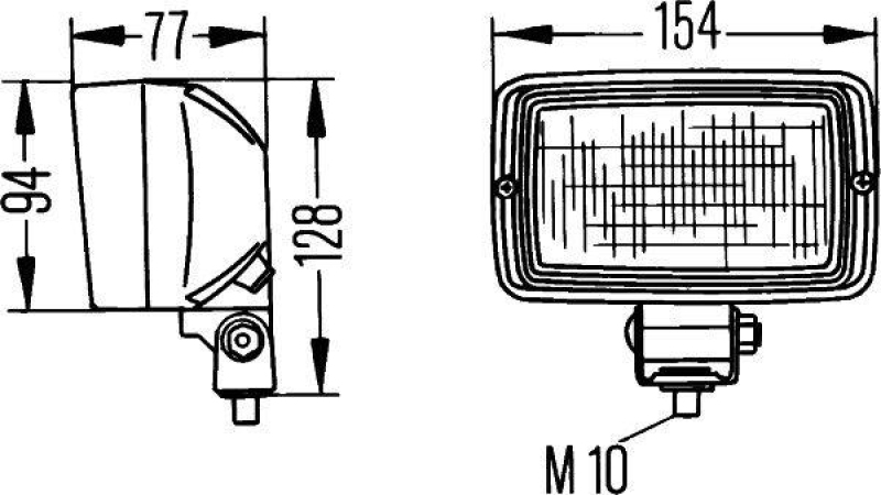 HELLA 1GA 340 110-001 Arbeitsscheinwerfer H3