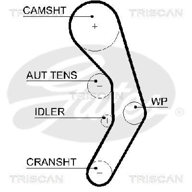 TRISCAN 8647 29054 Zahnriemensatz für Vw, Audi