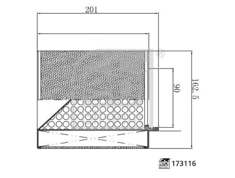 FEBI BILSTEIN 173116 Luftfilter für VW-Audi