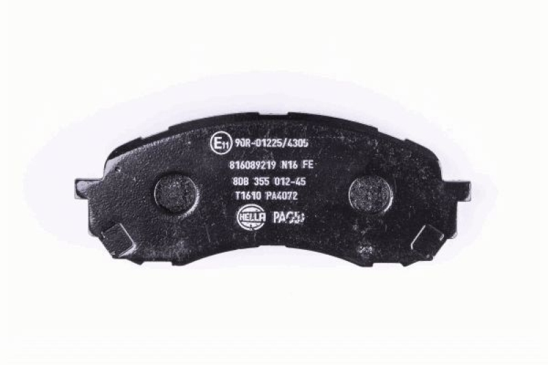 HELLA 8DB 355 012-451 Bremsbelagsatz, Scheibenbremsbelag für SUBARU