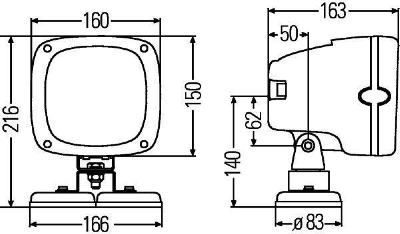 HELLA 1GA 996 142-091 Arbeitsscheinwerfer D2S