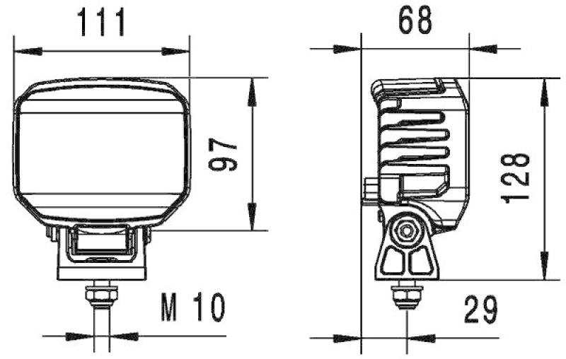 HELLA 1GA 996 488-011 Arbeitsscheinwerfer PB1800C LED 12 V