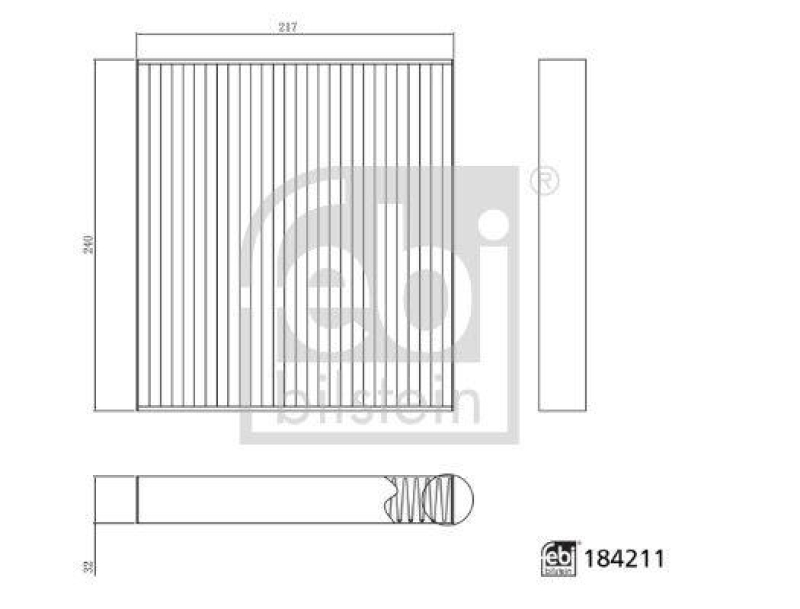 FEBI BILSTEIN 184211 Innenraumfilter für BMW