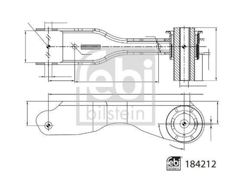 FEBI BILSTEIN 184212 Querlenker mit Lager für Land Rover