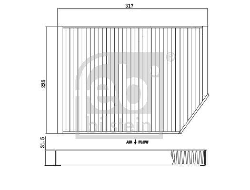 FEBI BILSTEIN 174437 Innenraumfilter für Porsche