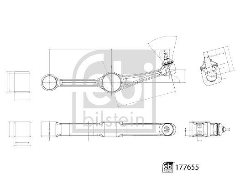 FEBI BILSTEIN 177655 Querlenker mit Gelenk für Mercedes-Benz