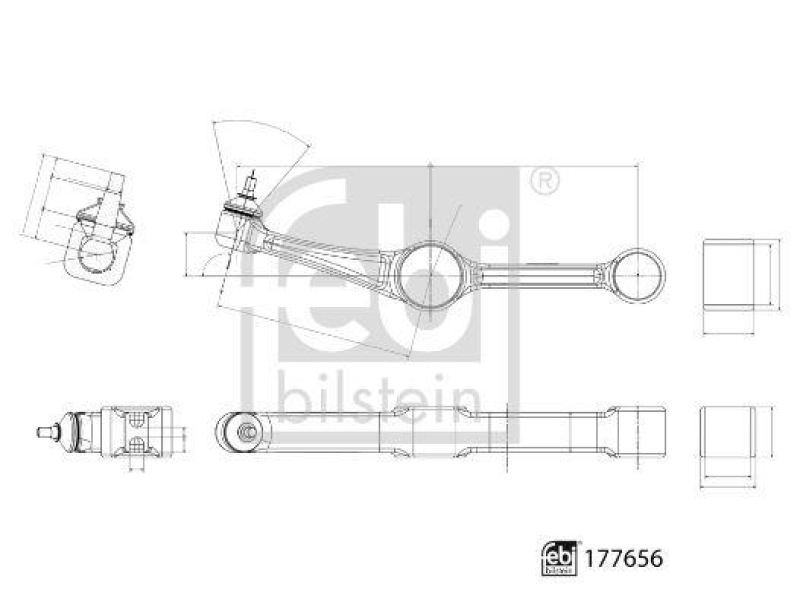 FEBI BILSTEIN 177656 Querlenker mit Gelenk für Mercedes-Benz