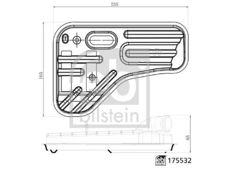 FEBI BILSTEIN 175532 Getriebeölfilter für VW-Audi