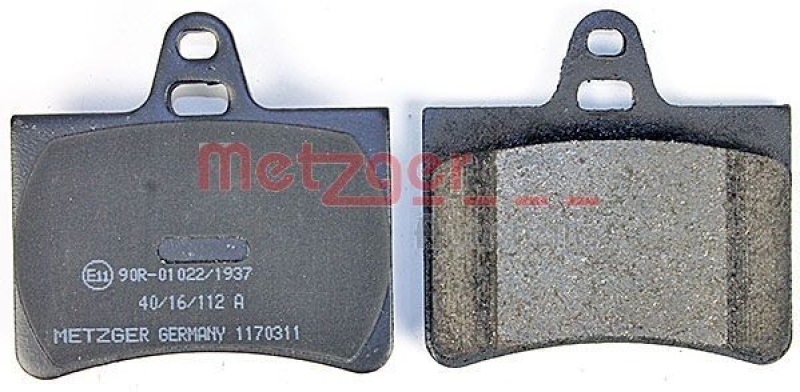 METZGER 1170311 Bremsbelagsatz, Scheibenbremse WVA 23 305