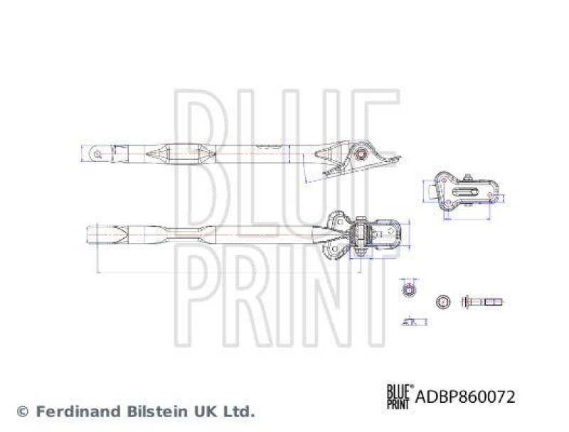 BLUE PRINT ADBP860072 Querlenker mit Lager und Anbaumaterial für Land Rover