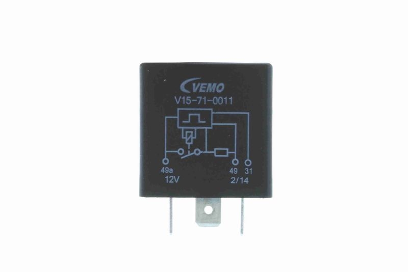 VEMO V15-71-0011 Blinkgeber 12V, 3 Pins, 2/4 x 21 + 5 W, Relaisnumme für VW