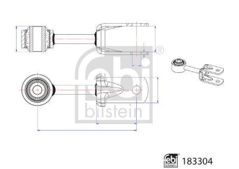 FEBI BILSTEIN 183304 Verbindungsstange für MAN (LCV)