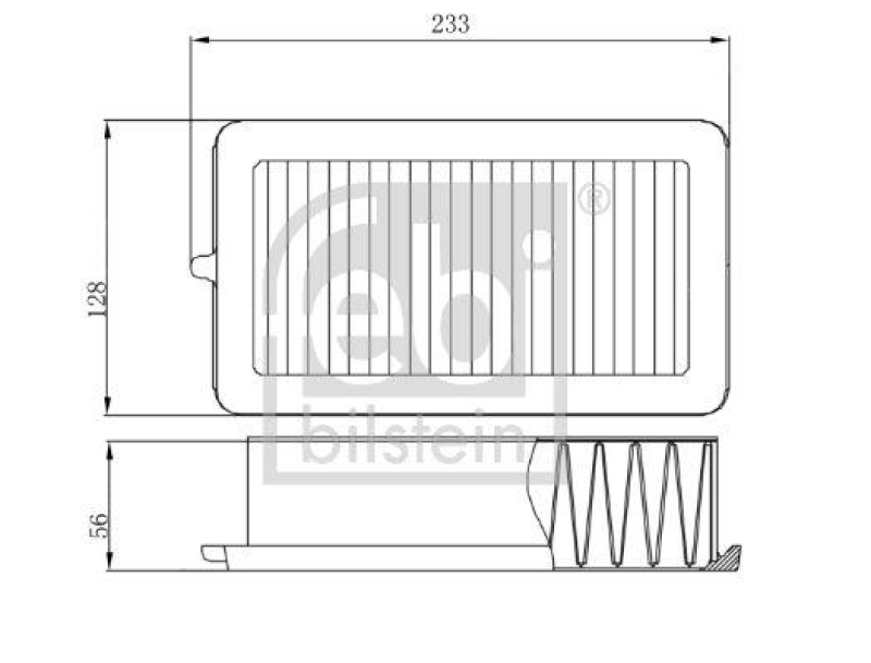 FEBI BILSTEIN 174597 Luftfilter für NISSAN