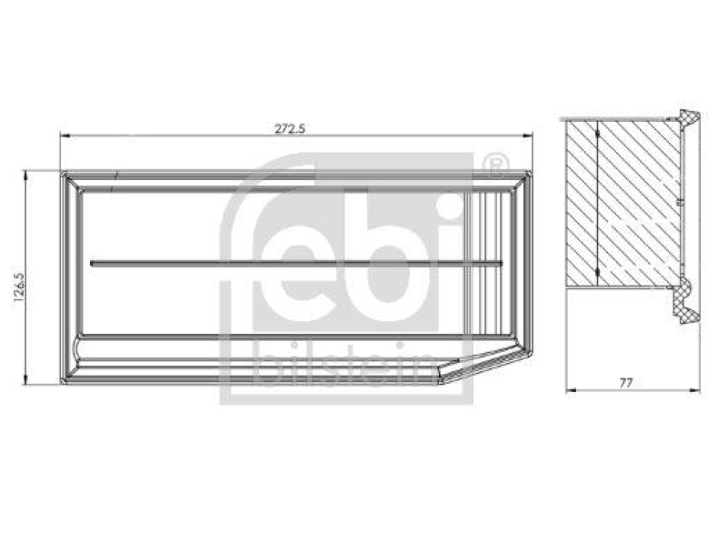 FEBI BILSTEIN 174599 Luftfilter für Renault