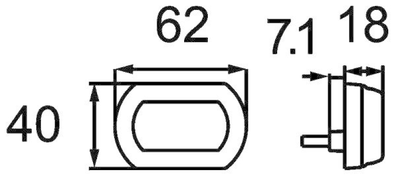 HELLA 2PF 013 323-201 Positionsleuchte Shapeline LED