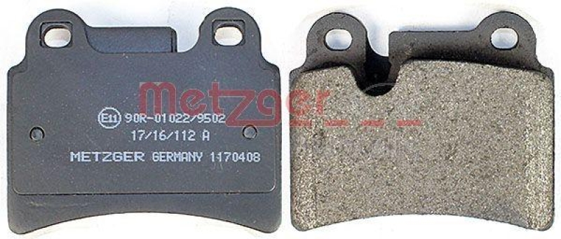 METZGER 1170408 Bremsbelagsatz, Scheibenbremse WVA 24 097