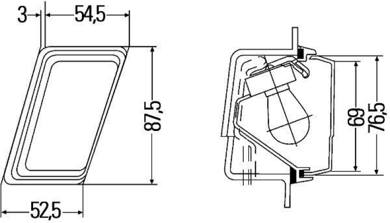 HELLA 2BM 004 312-061 Zusatzblinkleuchte