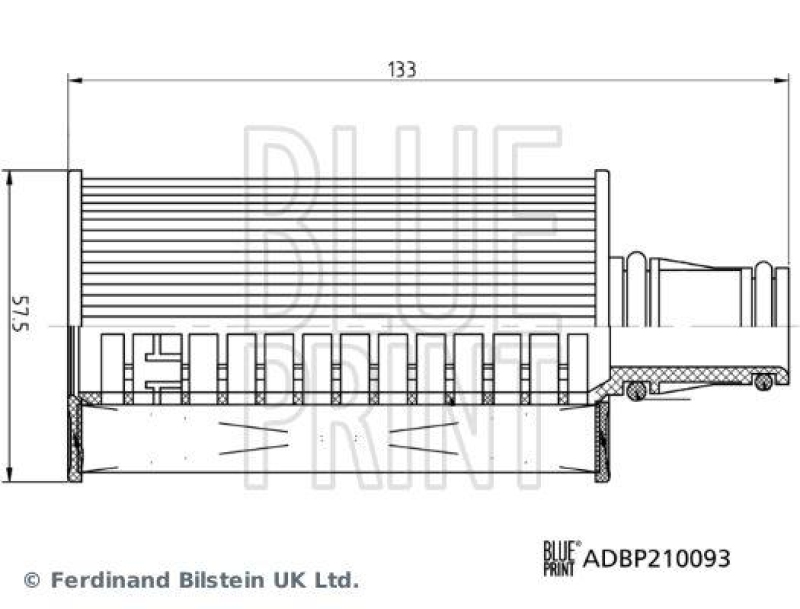 BLUE PRINT ADBP210093 Ölfilter mit Dichtring für Land Rover