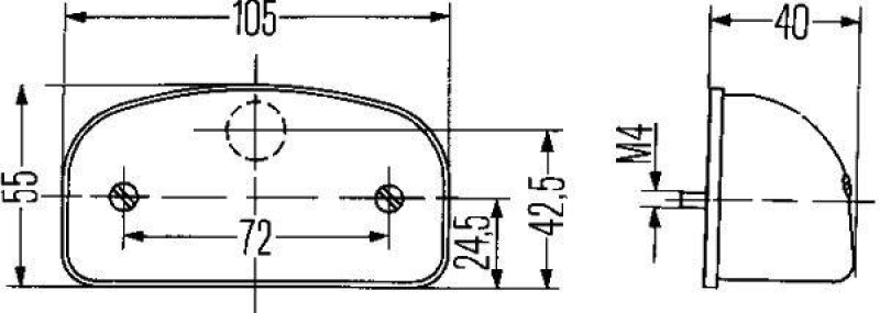 HELLA 2KA 001 386-231 Kennzeichenleuchte