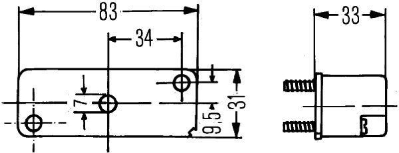 HELLA 2KA 003 168-021 Kennzeichenleuchte