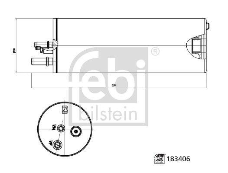 FEBI BILSTEIN 183406 Kraftstofffilter mit Dichtring für VW-Audi