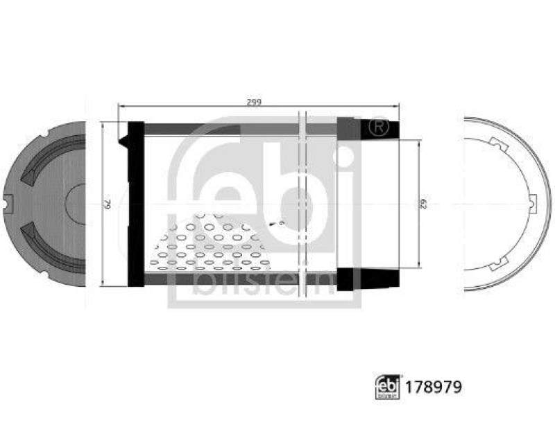 FEBI BILSTEIN 178979 Luftfilter für John Deere