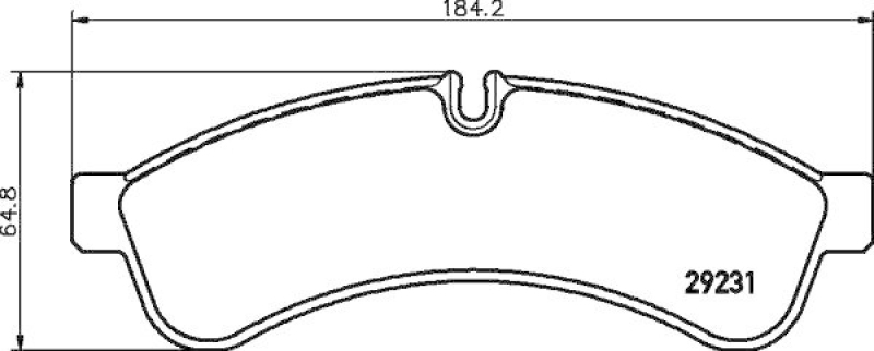 HELLA 8DB 355 039-251 Scheibenbremsbelagsatz