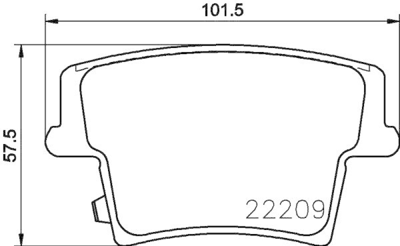 HELLA 8DB 355 039-291 Scheibenbremsbelagsatz