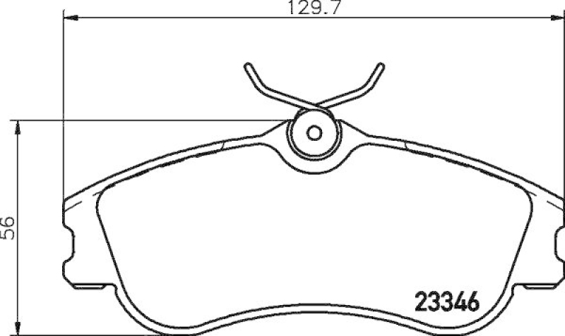 HELLA 8DB 355 018-541 Bremsbelagsatz, Scheibenbremsbelag für P.S.A