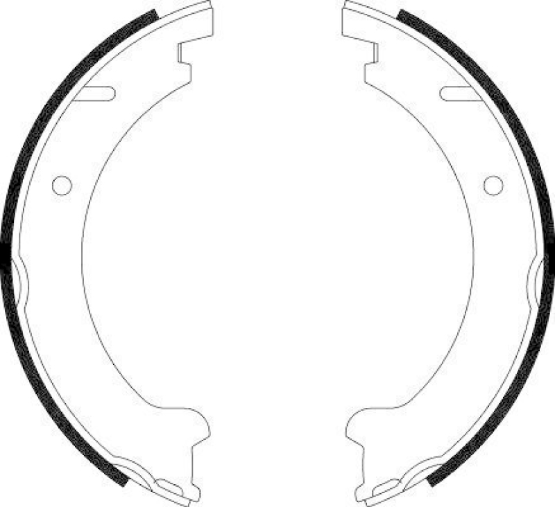 HELLA 8DA 355 050-361 Bremsbackensatz Feststellbremse