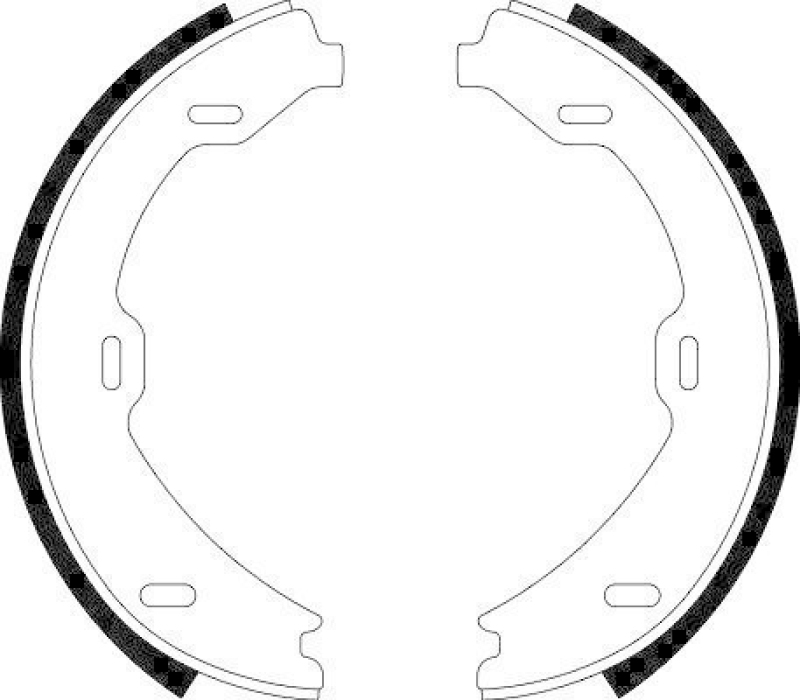 HELLA 8DA 355 050-491 Bremsbackensatz Feststellbremse