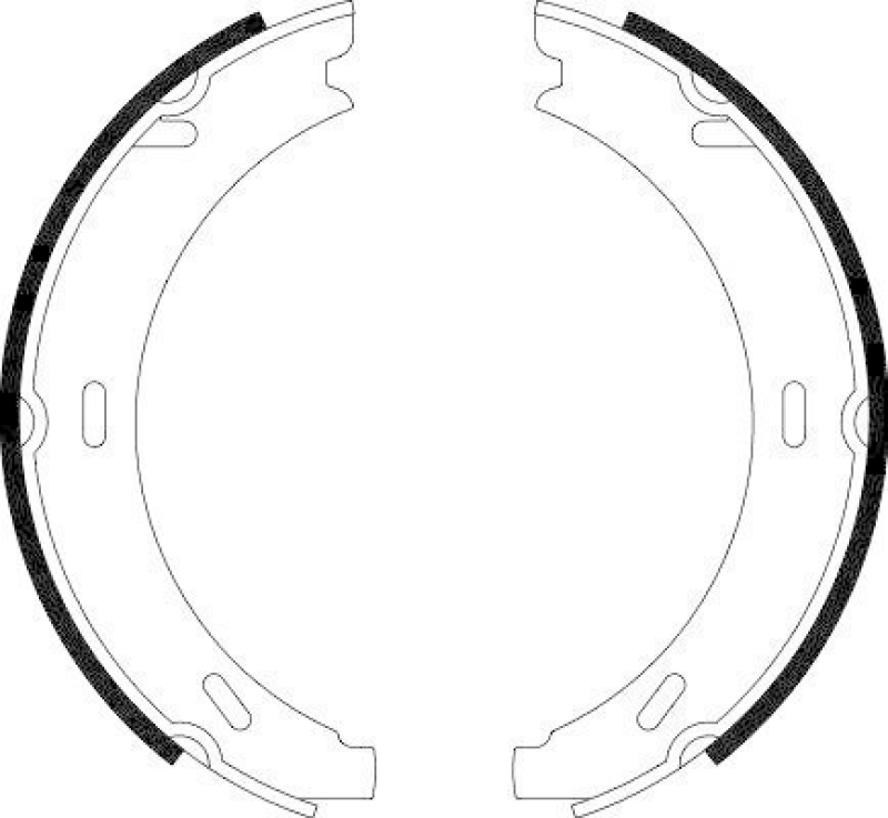 HELLA 8DA 355 050-551 Bremsbackensatz Feststellbremse