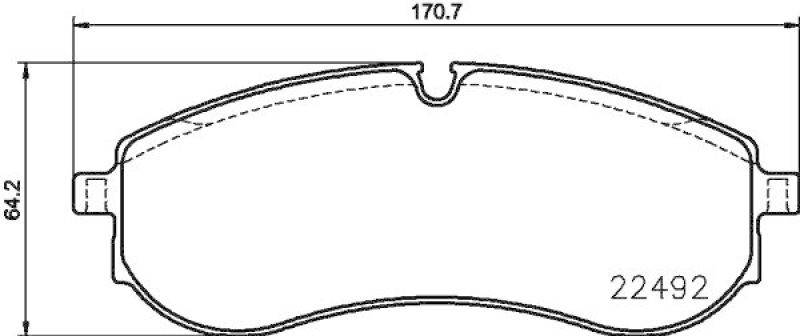 HELLA 8DB 355 039-531 Scheibenbremsbelagsatz