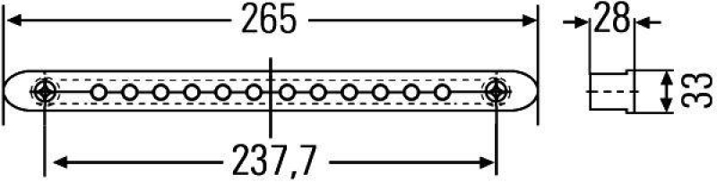 HELLA 2DA 959 071-757 Zusatzbremsleuchte