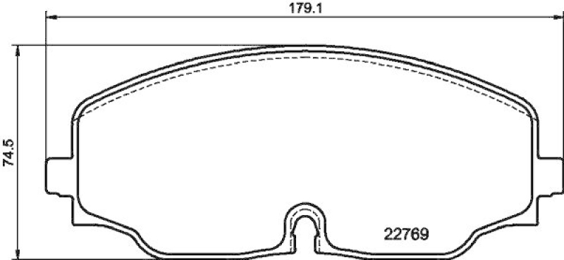 HELLA 8DB 355 039-941 Scheibenbremsbelagsatz