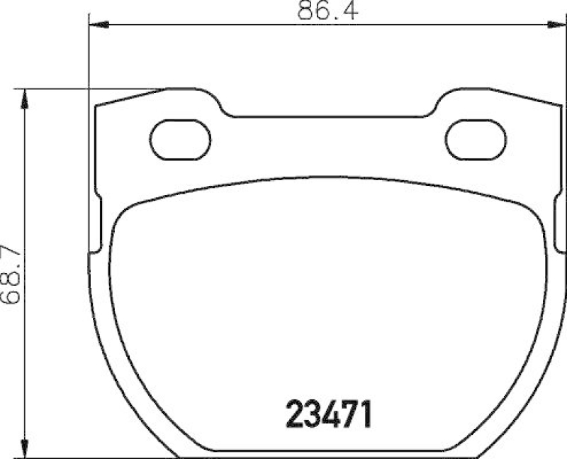 HELLA 8DB 355 019-231 Bremsbelagsatz, Scheibenbremsbelag für LANDROVER