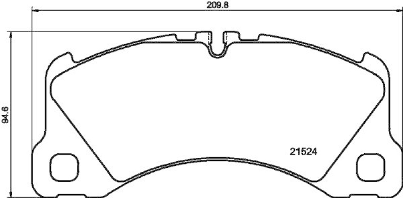 HELLA 8DB 355 040-051 Scheibenbremsbelagsatz