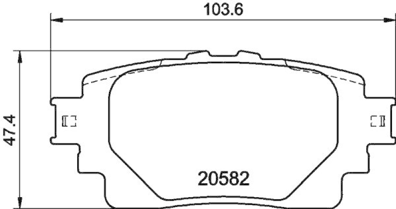 HELLA 8DB 355 040-121 Scheibenbremsbelagsatz